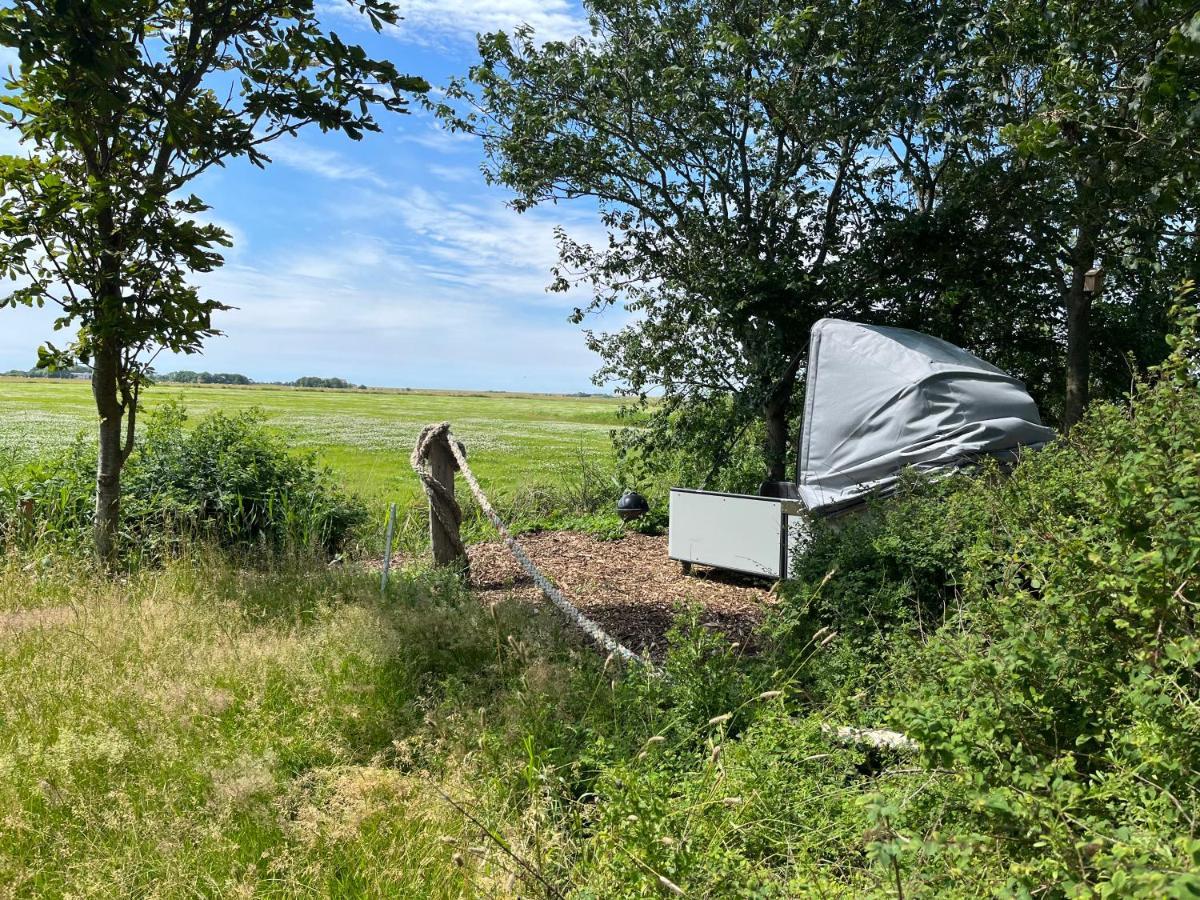 Hof Steinhuetten Schlafstrandkorb Westerhever Luaran gambar